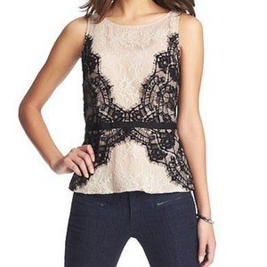 ✨ ANN TAYLOR LACE LOFT PEPLUM ✨